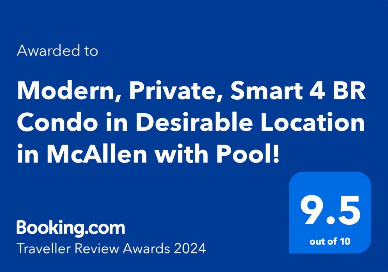Modern, Private, Smart 4 Bedroom Condo In Desirable Location In Mcallen With Pool! Экстерьер фото